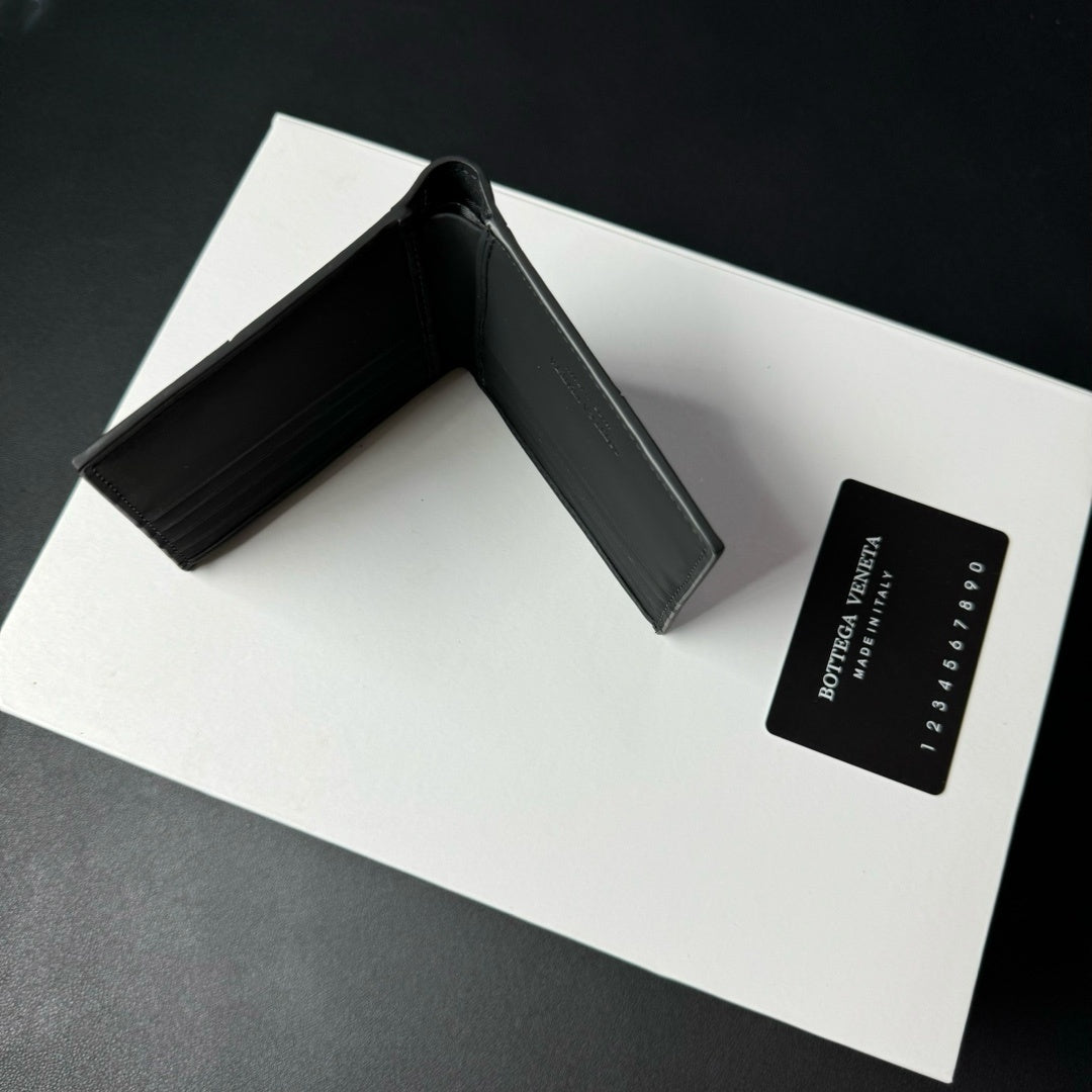 【ボッテガヴェネタ】人気★カセット 二つ折り財布 黒