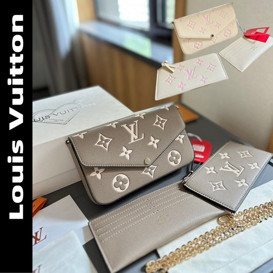 【ルイヴィトン】☆Kirigami｜美しいデザイン、3点セットクラッチバッグ♪今すぐオンラインでチェック！