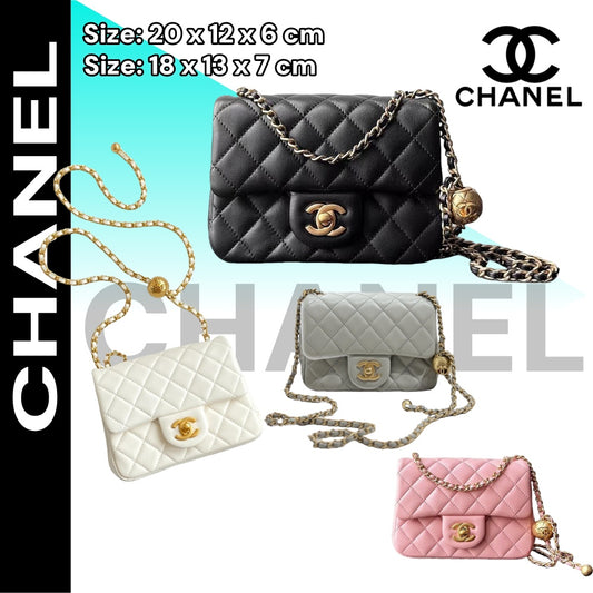 【シャネル】新作♪大人気の斜め掛け♡Flap Bag Gold Ball-選べる4色