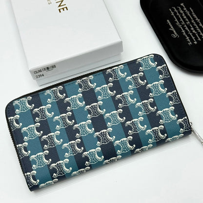 【セリーヌ】新作★ラージ ジップウォレット / グレインドカーフスキン3色