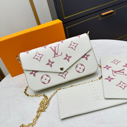 【ルイヴィトン】大人気♪ポシェット　チェーンウォレット7色