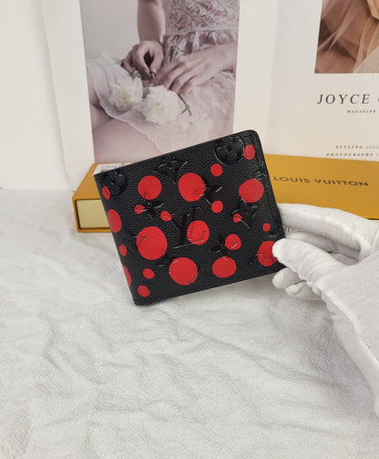 【ルイヴィトン】草間彌生コラボレザー財布 長短3種 限定アートコレクション