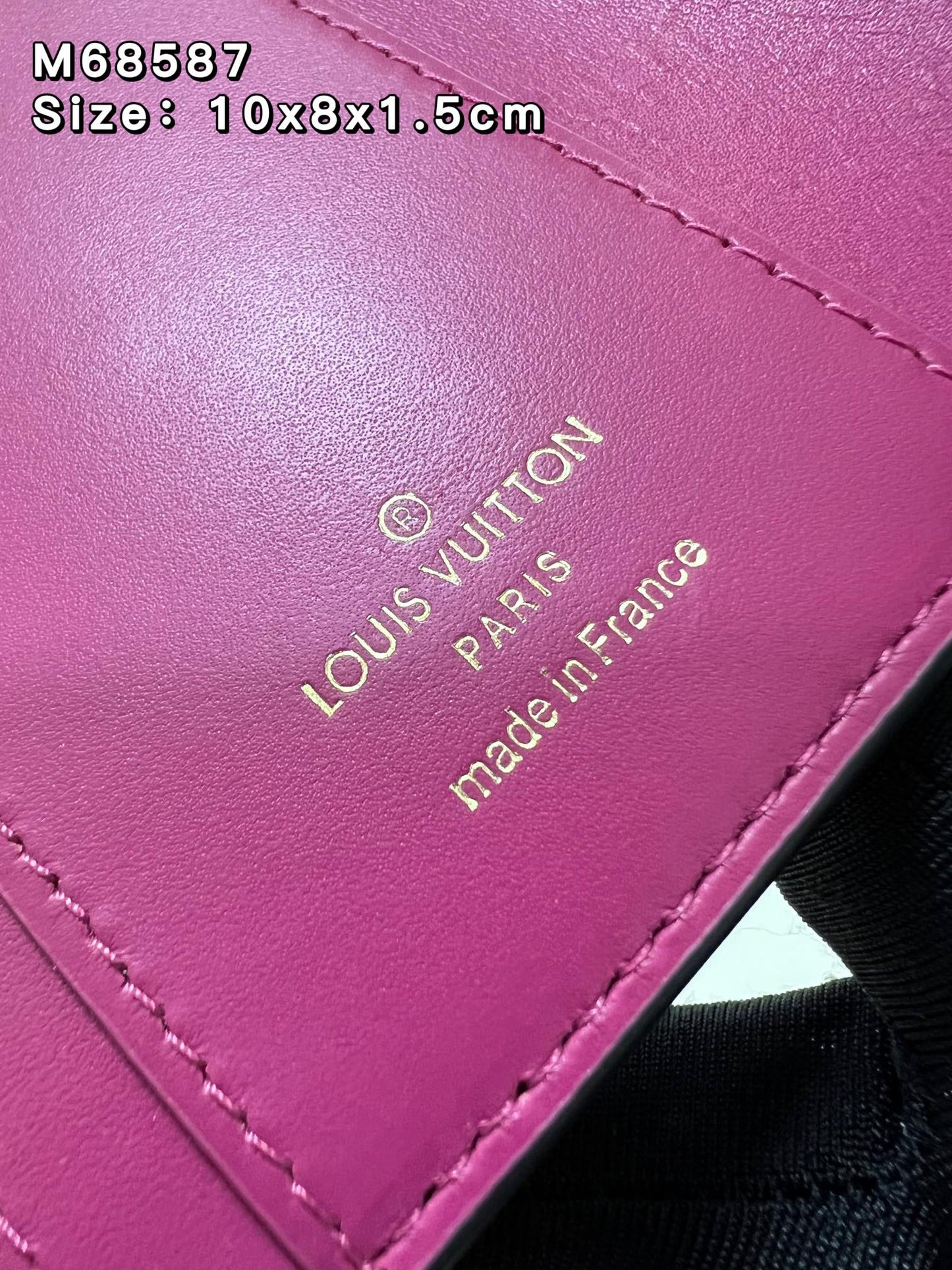 【ルイヴィトン】送料無料◆ポルトフォイユ・カプシーヌ牛革3つ折り財布M68587