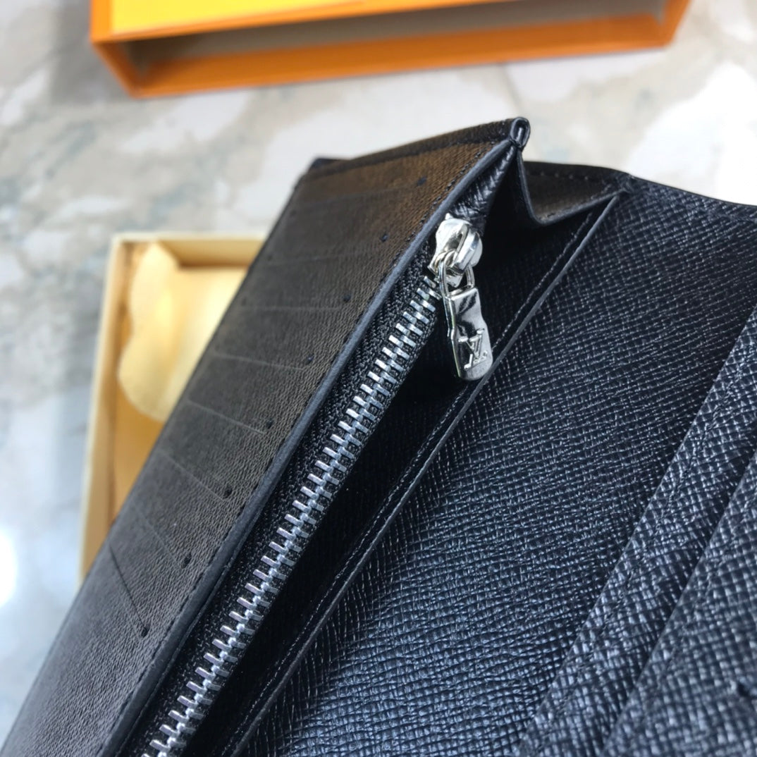 【ルイヴィトン】黒のチェス盤  長財布ブラッザ N62665