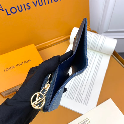 【ルイ・ヴィトン】限定★大人気デニム素材の二つ折り財