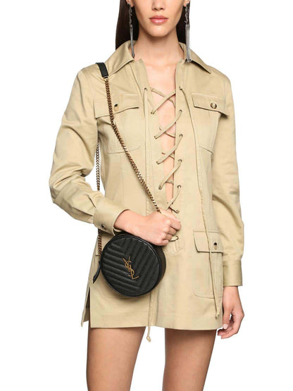 【サンローラン】 x ショルダーバッグ  ラウンド型カメラバッグ