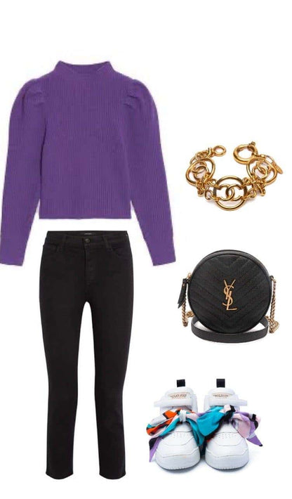 【サンローラン】 x ショルダーバッグ  ラウンド型カメラバッグ